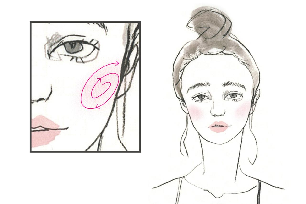 [ How to Make-up ] 頰の血色を顔側面の影とつなげて溶け込ませる