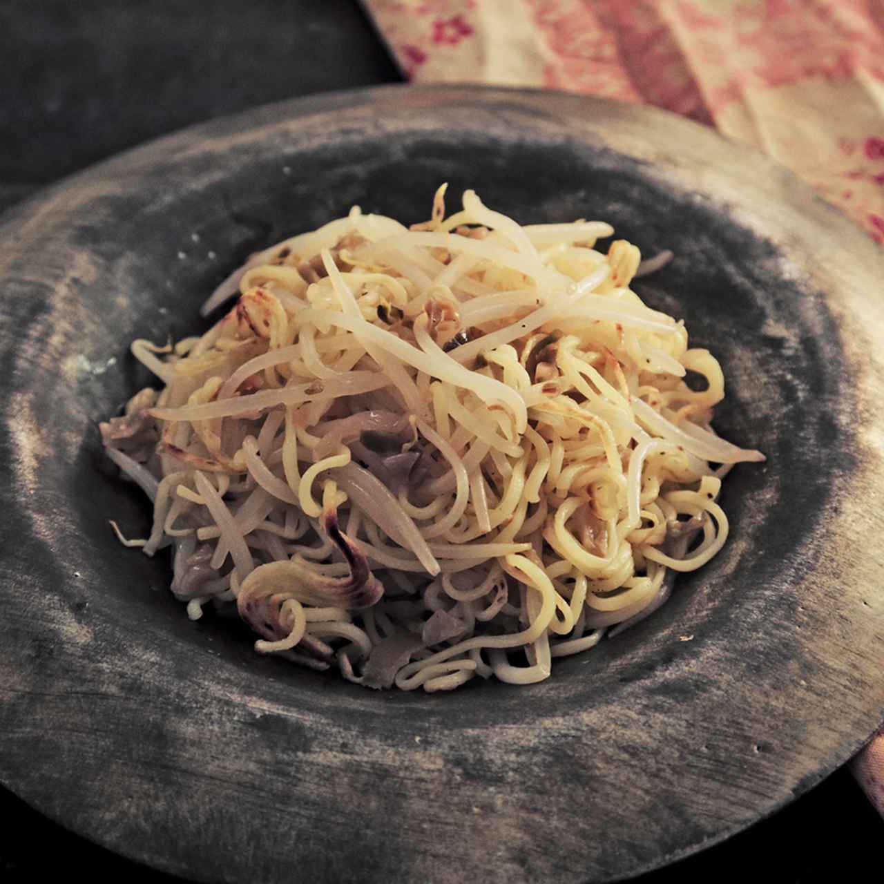 もやしとザーサイのナンプラー焼きそば