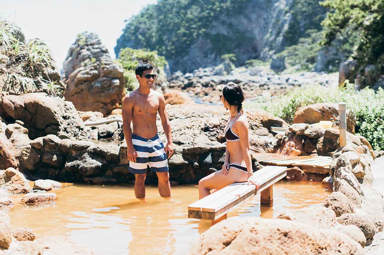 オーシャンビューの温泉に癒やされる。松が下雅湯