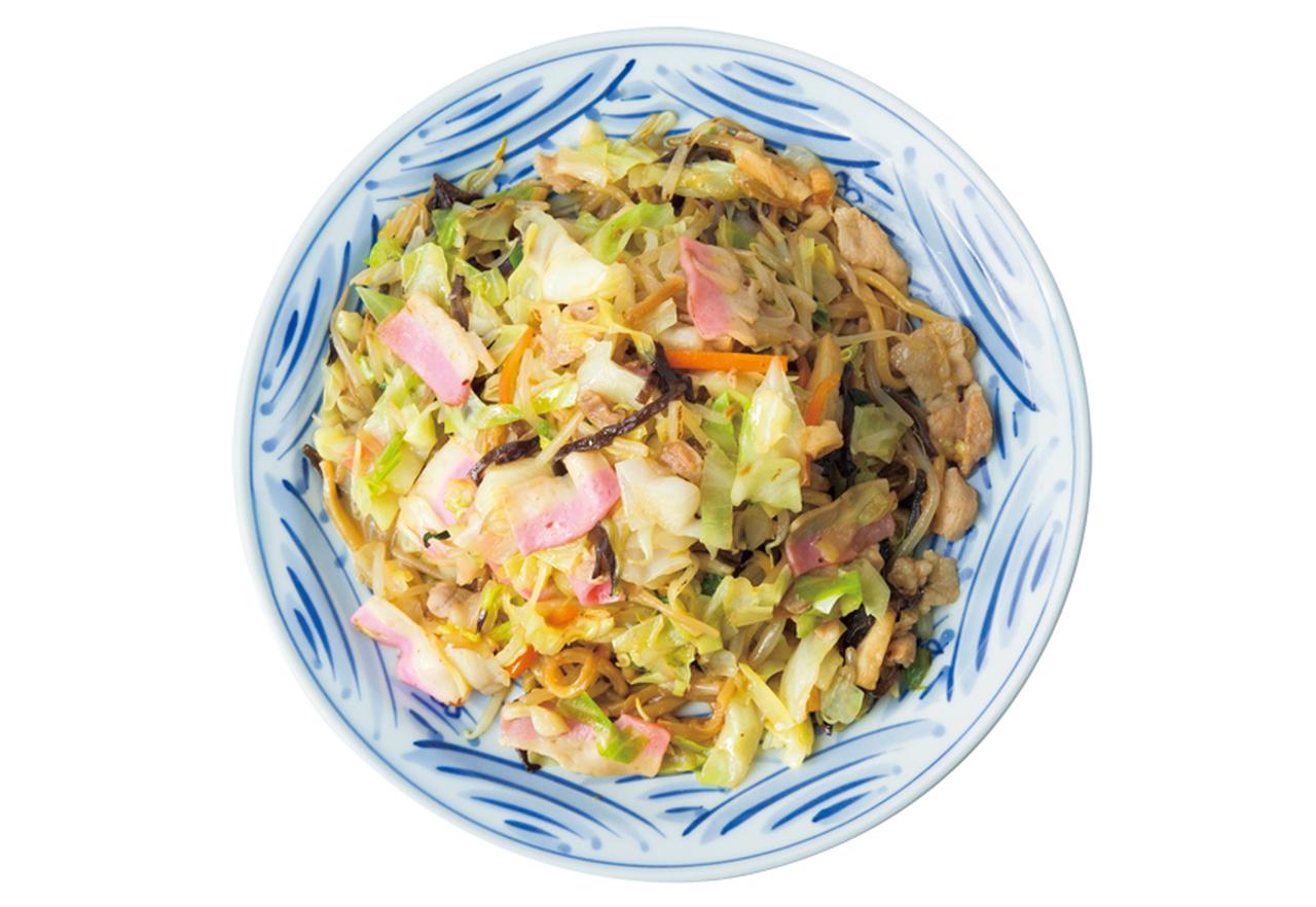 博多皿うどん発祥の店ちゃんぽん麺がベースの具沢山な太麺皿うどん  